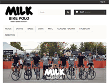 Tablet Screenshot of milk-bike-polo.com